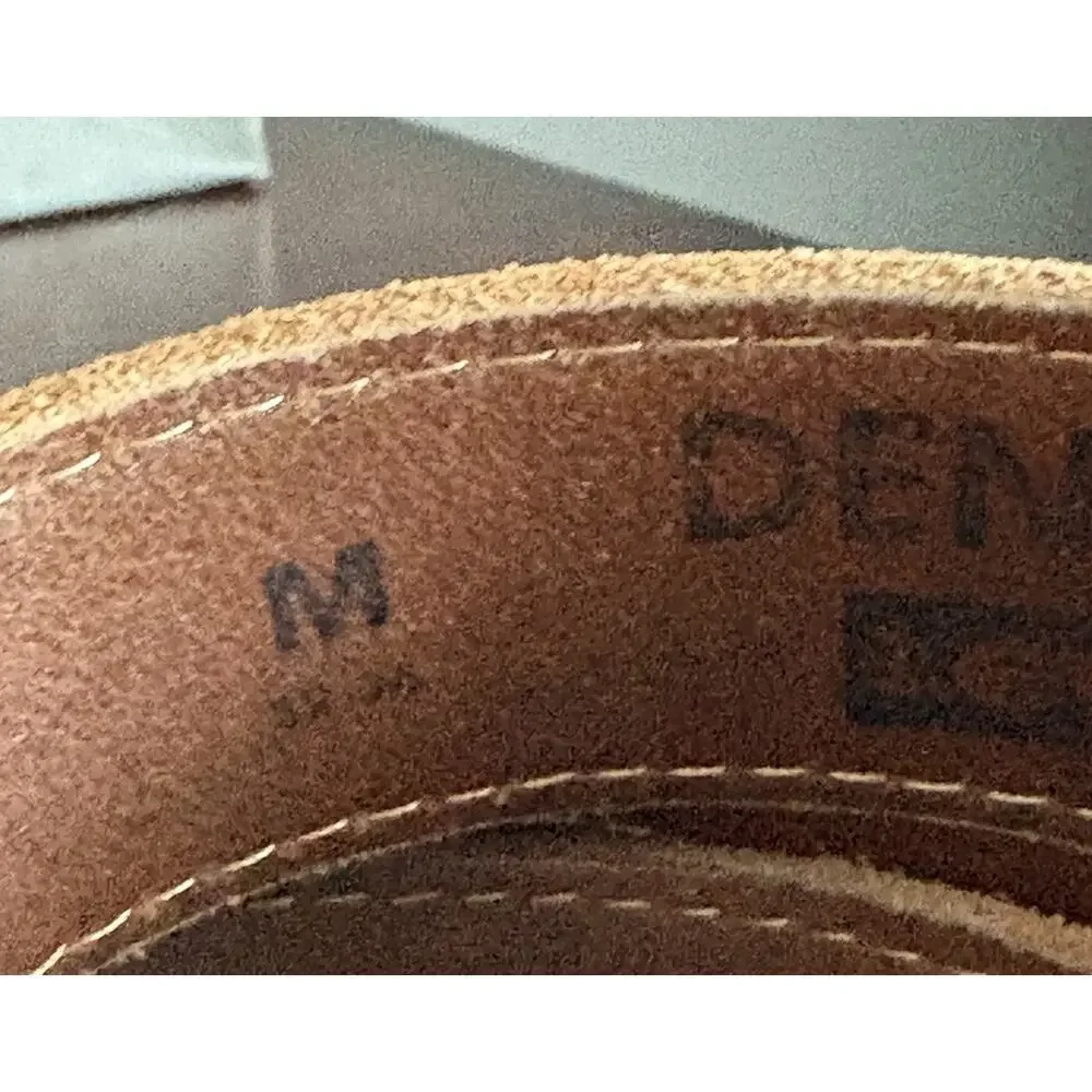 Levis Denizen Brown Genuine Leather Work Belt Mens M 32 34 36